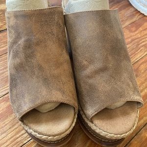 Free People wedge platform sandals